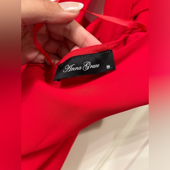 Boutique Red Dress Size Medium - Picture 2 of 3